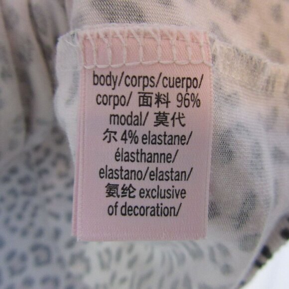 Victoria Secret Heavenly Leopard Print V-Neck Long Sleeve Blouse Womens Small - Picture 6 of 7